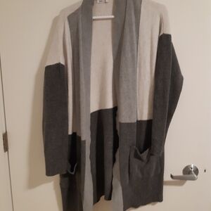 Reitmans Cream Open Cardigan Sweater